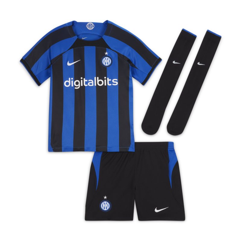 Strój piłkarski dla małych dzieci Nike Inter Mediolan 2022/23 (wersja domowa) - Niebieski
