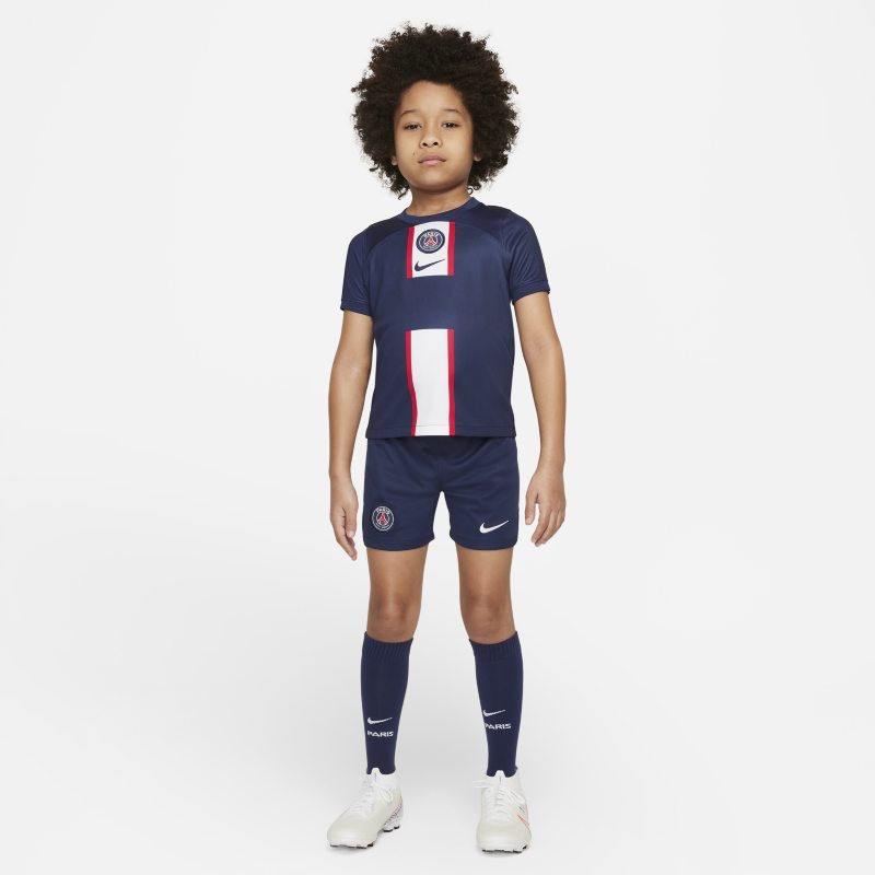 Paris Saint-Germain 2022/23 Home Younger Kids' Football Kit - Blue