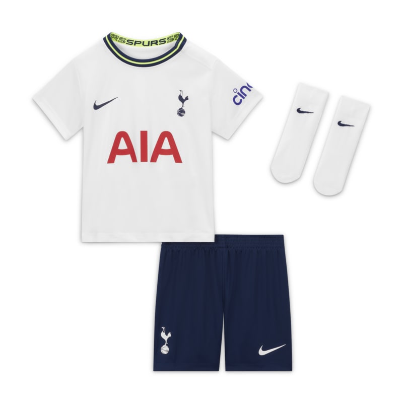 Fotbollsställ Tottenham Hotspur 2022/23 (hemmaställ) för baby - Vit