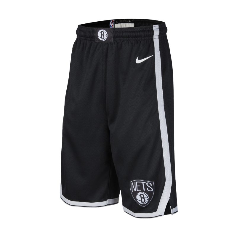 Brooklyn Nets Icon Edition Pantalón corto Nike NBA Swingman - Niño/a - Negro Nike