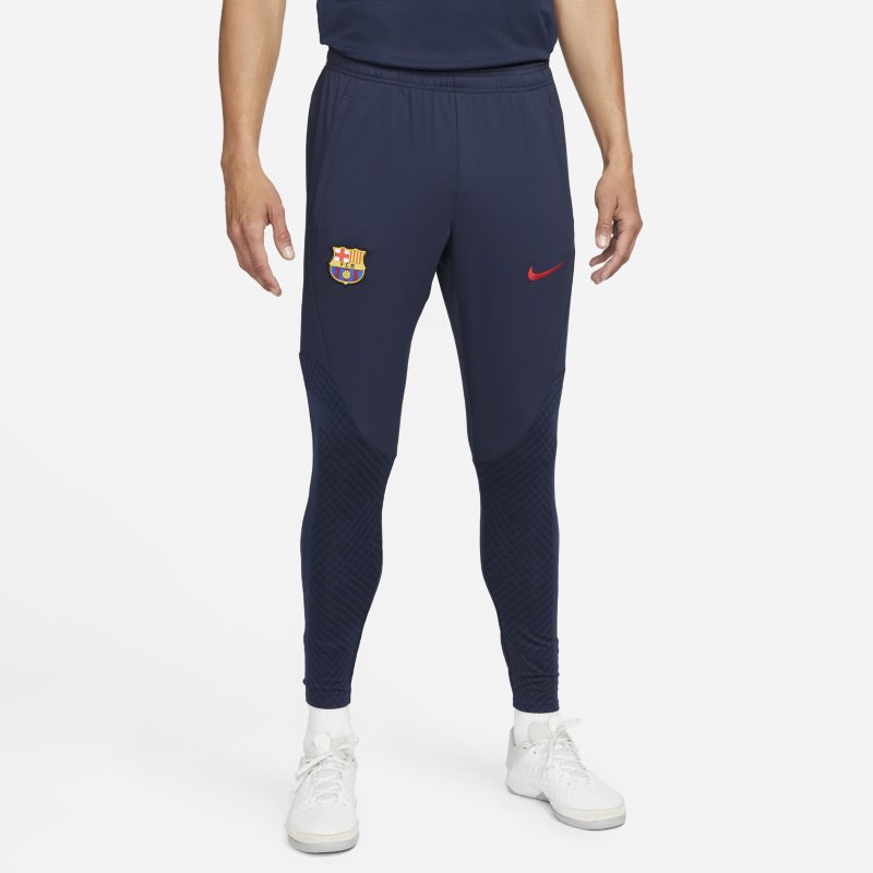 Męskie spodnie piłkarskie Nike Dri-FIT FC Barcelona Strike - Niebieski
