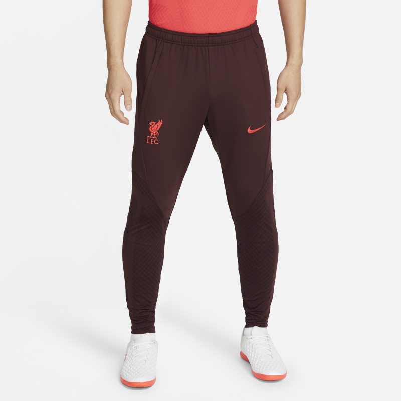 Męskie spodnie piłkarskie Nike Dri-FIT Liverpool F.C. Strike - Czerwony