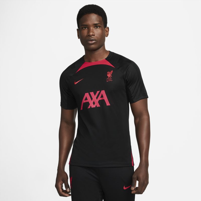 Liverpool F.C. Strike Men's Nike Dri-FIT Short-Sleeve Football Top - Black