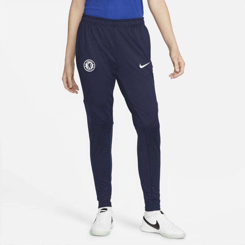Damskie spodnie piłkarskie Nike Dri-FIT Chelsea FC Strike - Niebieski