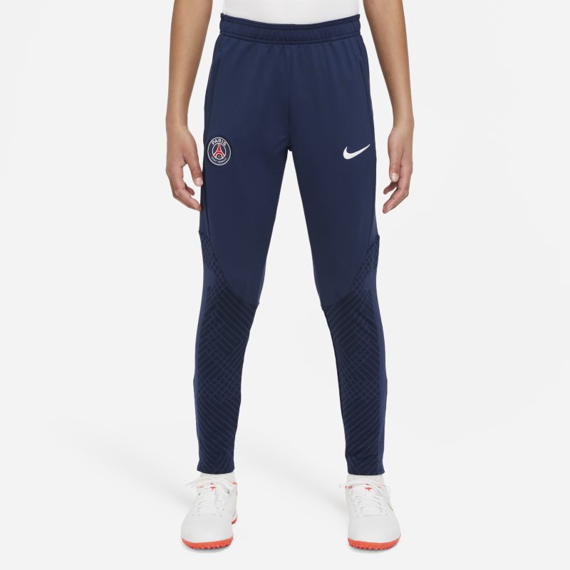 Spodnie piłkarskie dla dużych dzieci Paris Saint-Germain Strike Nike Dri-FIT - Niebieski