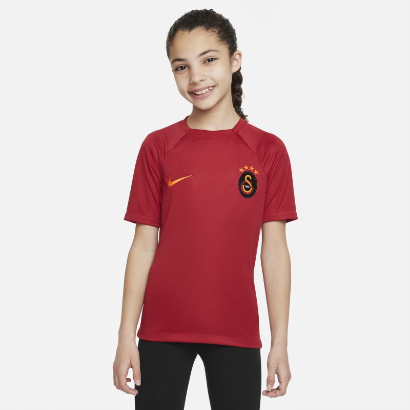 Nike Galatasaray Academy Pro  Dri-FIT voetbaltop met korte mouwen voor kids - Rood