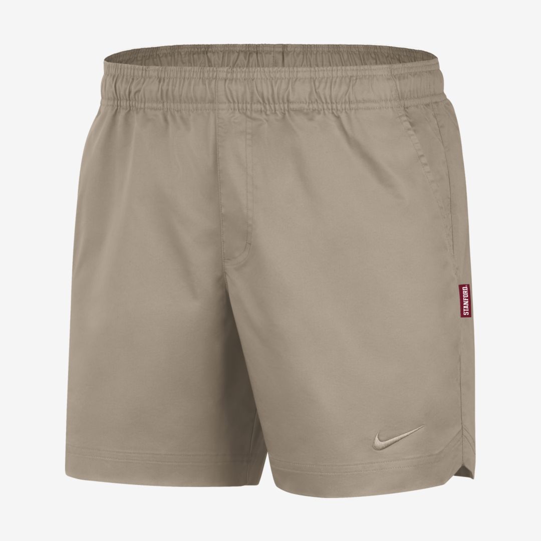 Nike College Men's Shorts In Khaki,white | ModeSens