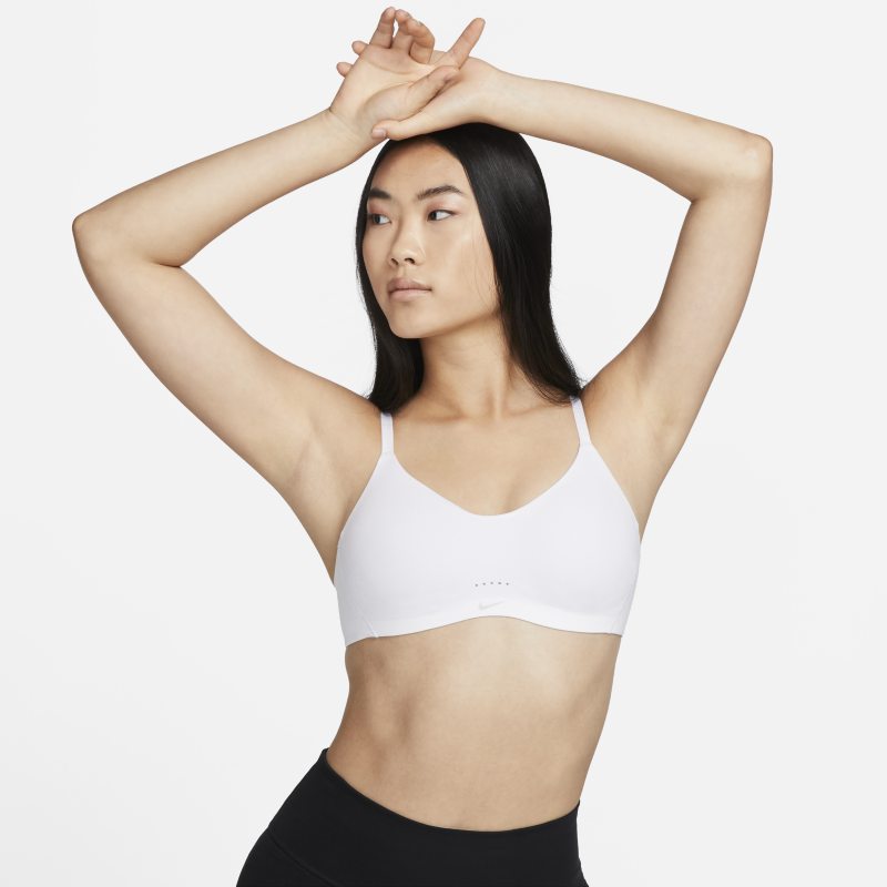 Nike Dri-FIT Alate Minimalist Women's Light-Support Padded Sports Bra - White