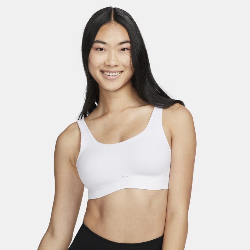 Nike Dri-FIT Alate Coverage Women's Light-Support Padded Sports Bra - White