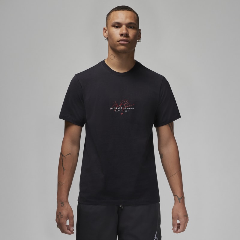 Męski T-shirt z nadrukiem Jordan Essentials - Czerń