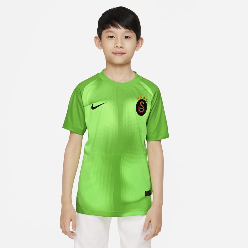 Nike Galatasaray 2022/23 Goalkeeper  Dri-FIT voetbaltop met korte mouwen voor kids - Groen