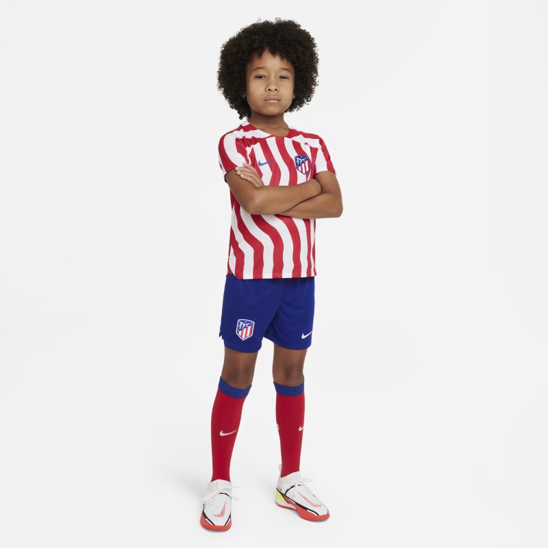 Strój piłkarski dla małych dzieci Atlético Madryt 2021/22 (wersja domowa) - Biel