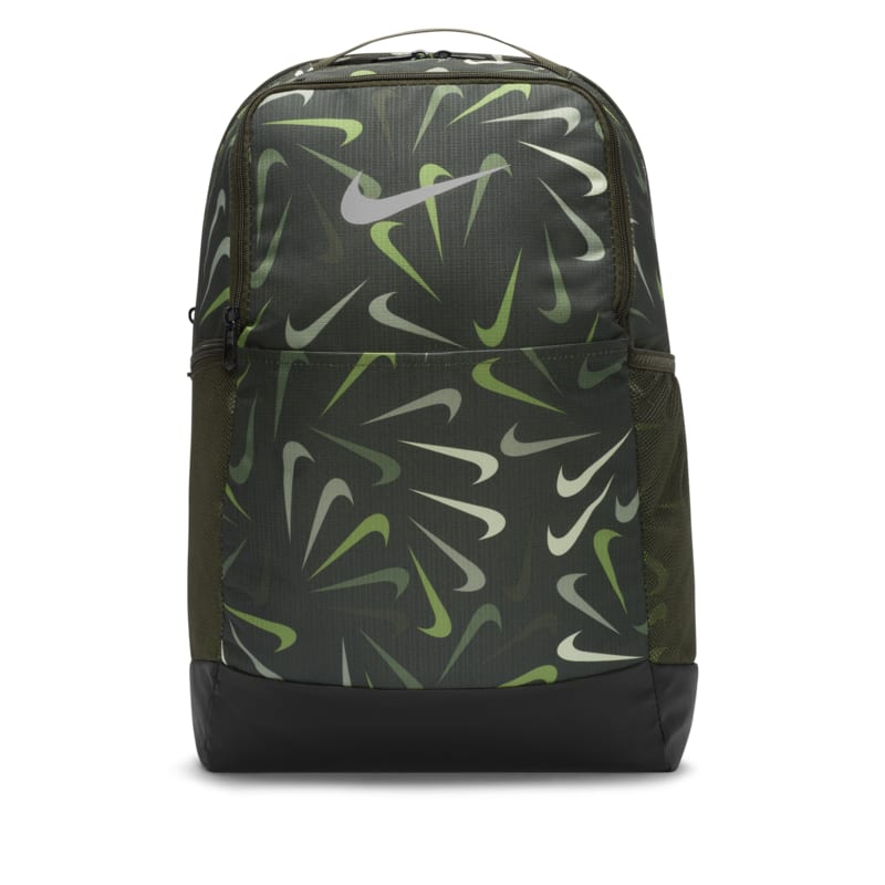 Träningsryggsäck med tryck Nike Brasilia (medium, 24L) - Grön