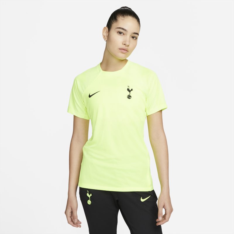 Damska koszulka piłkarska z krótkim rękawem Tottenham Hotspur Nike Dri-FIT - Żółć