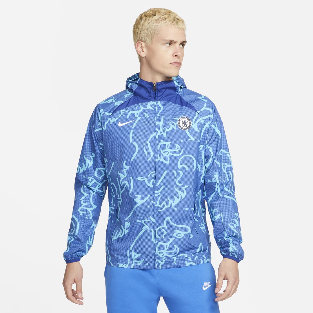 Nike Men's Chelsea Fc Awf Soccer Jacket In Blue
