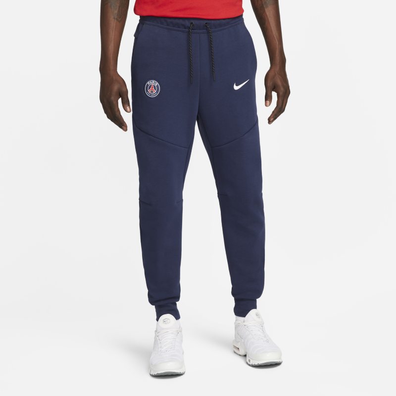 Męskie spodnie typu jogger Paris Saint-Germain Tech Fleece - Niebieski