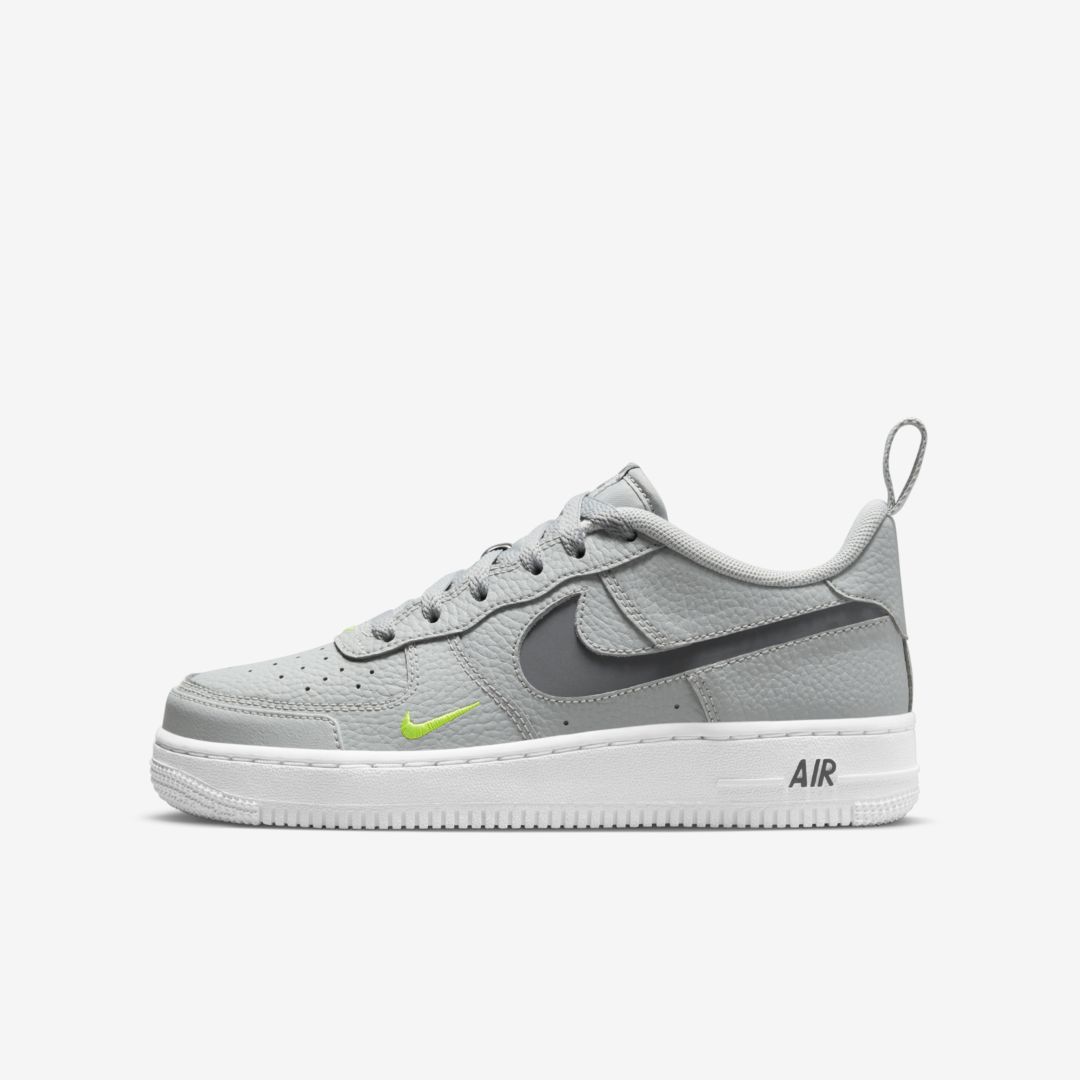 Nike Air Force 1 Low Big Kids' Shoes In Light Smoke Grey