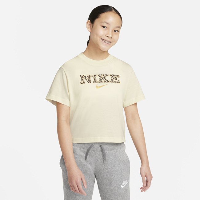 фото Футболка для девочек школьного возраста nike sportswear - белый