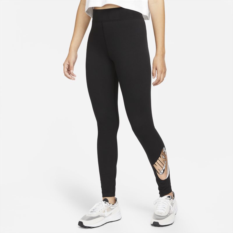 Nike Sportswear Essential Leggings de talle alto con estampado - Mujer - Negro Nike