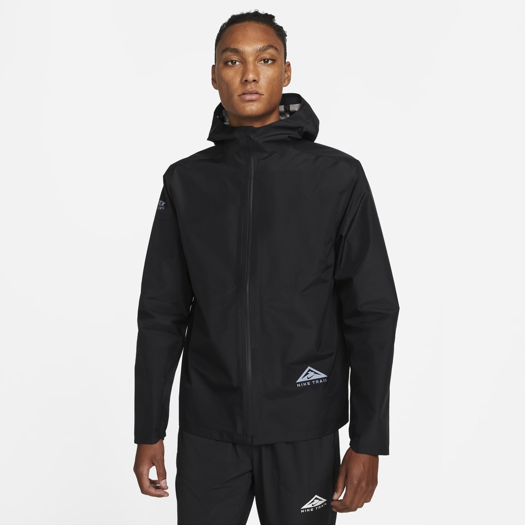 Nike Gore-tex Infinium™ Men's Trail Running Jacket In Black,dark Smoke