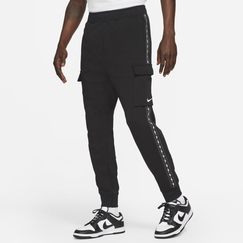 Vävda cargobyxor i fleece Nike Sportswear för män - Svart