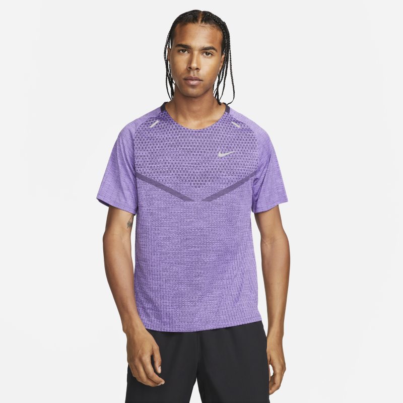 Nike Dri-FIT ADV TechKnit Ultra Men's Short-Sleeve Running Top - Purple