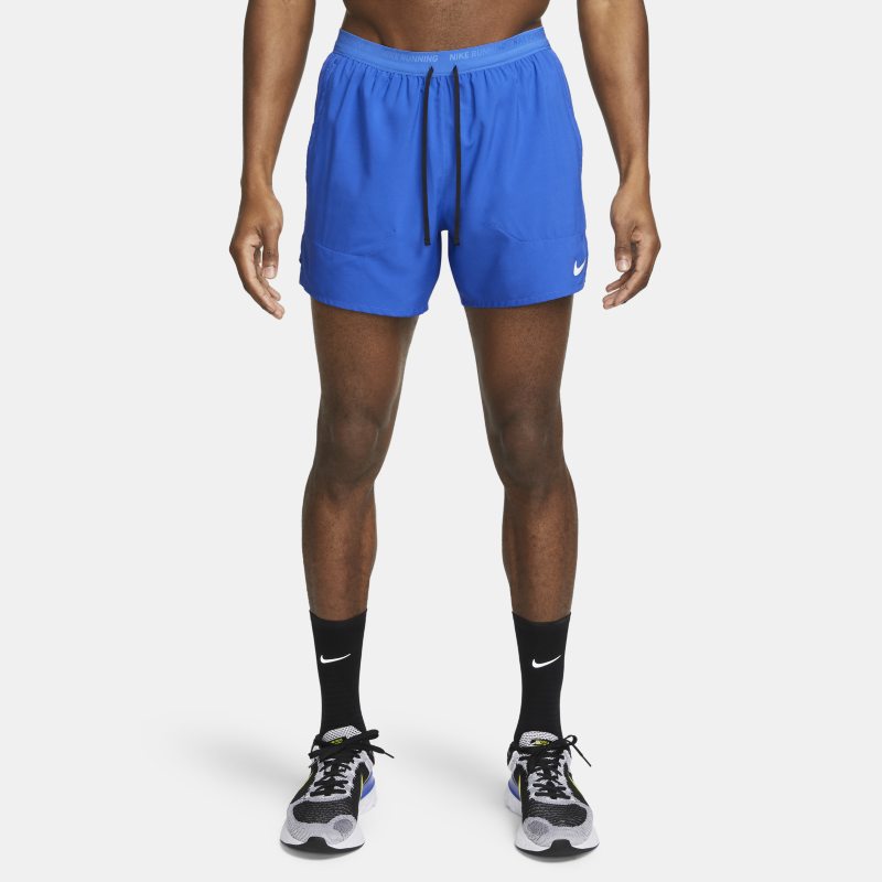 Nike Dri-FIT Stride Hardloopshorts met binnenbroek voor heren (13 cm) - Blauw
