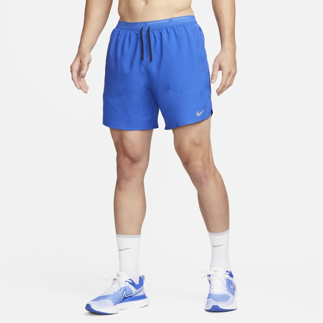 Shop Nike Men's Stride Dri-fit 7" Brief-lined Running Shorts In Blue