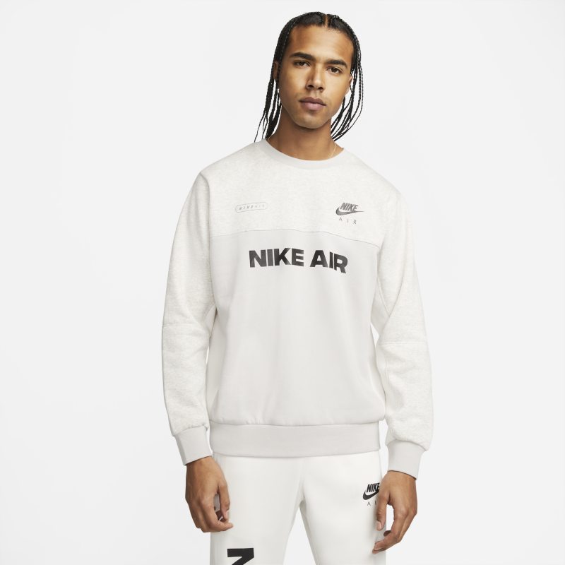 Męska bluza ze szczotkowanego materiału Nike Air - Szary