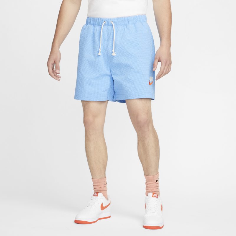 Męskie spodenki z tkaniny z podszewką Nike Sportswear - Niebieski