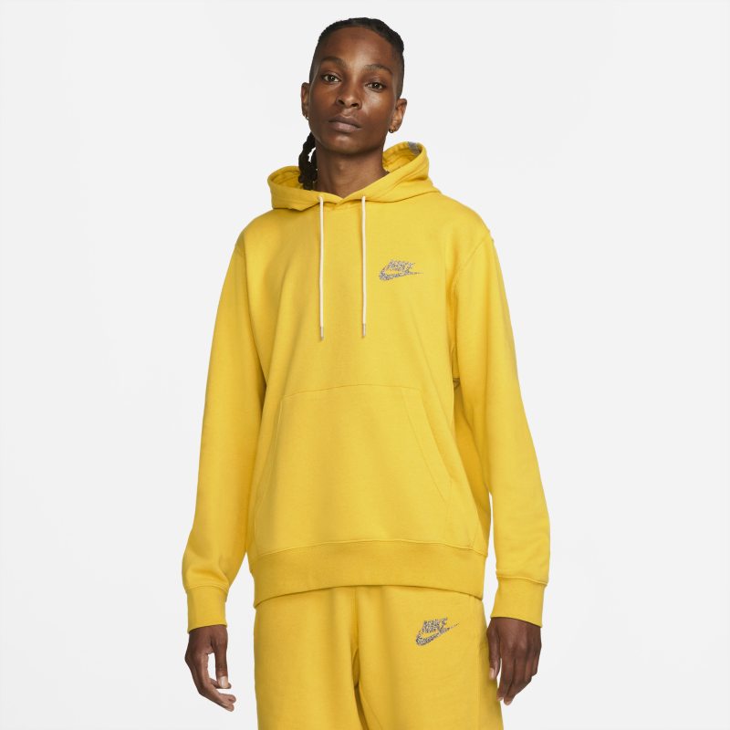 Męska dzianinowa bluza z kapturem Nike Sportswear - Żółć