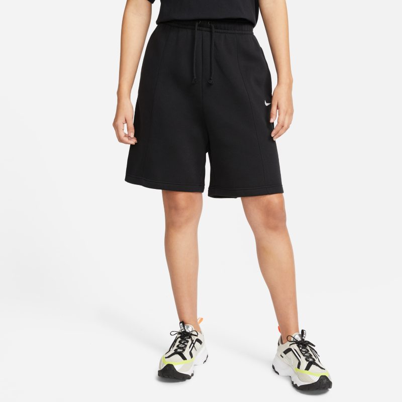 Nike Sportswear Essential Women's Fleece High-Rise Shorts - Black