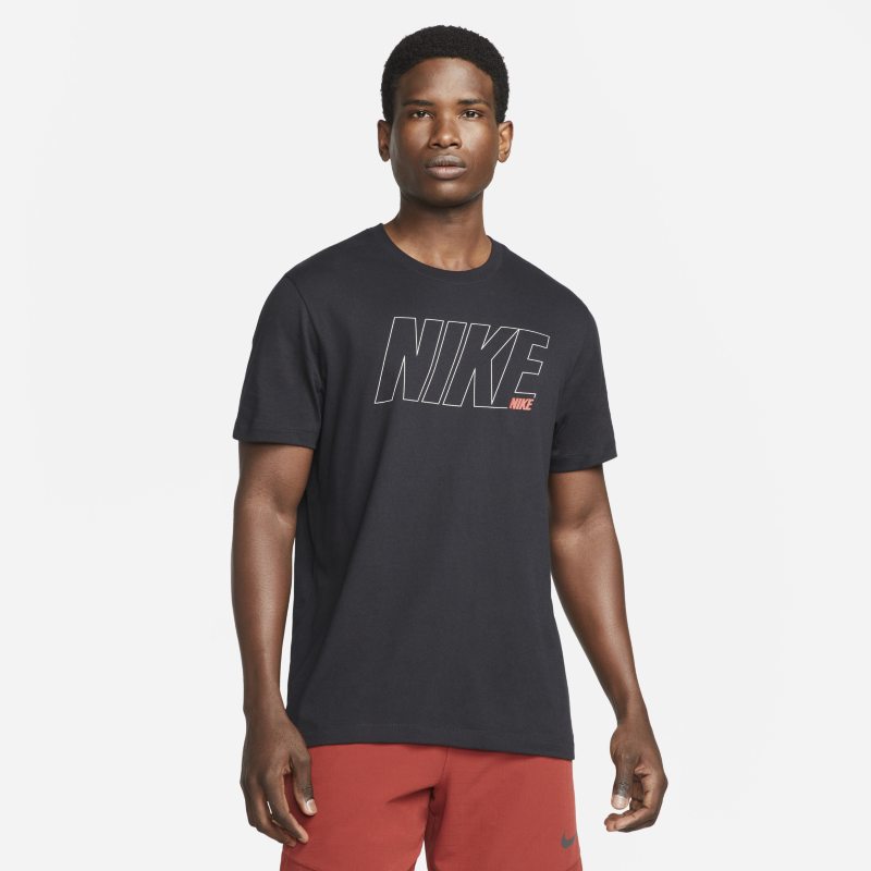Nike Dri-FIT Men's Graphic Training T-Shirt - Black