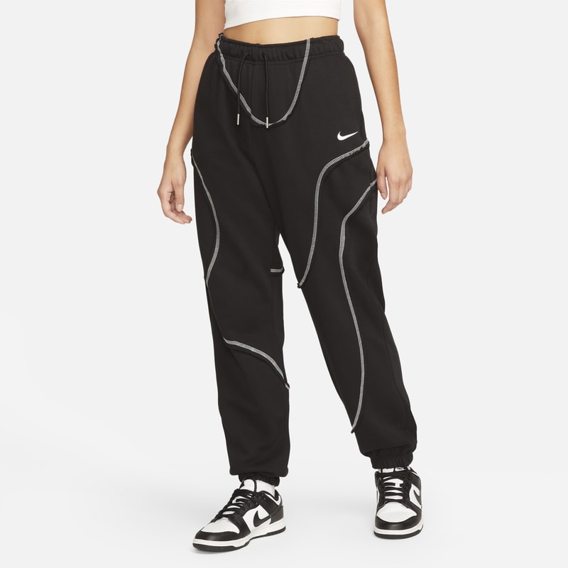 Damskie spodnie o kroju oversize Nike Sportswear - Czerń