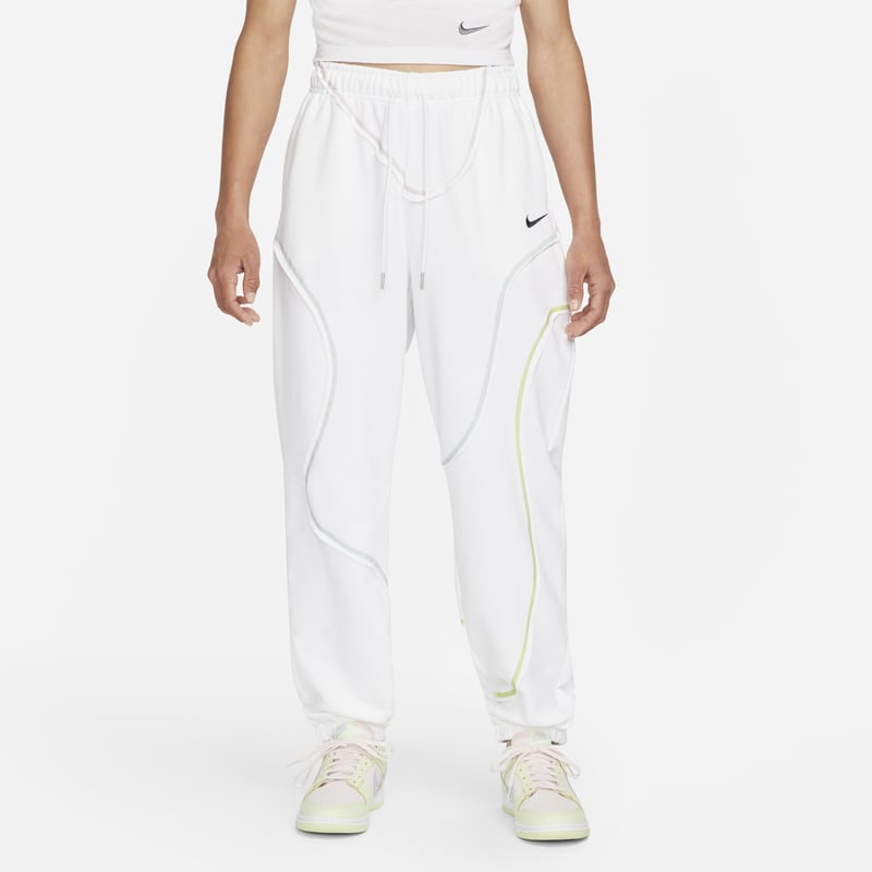 Damskie spodnie o kroju oversize Nike Sportswear - Biel