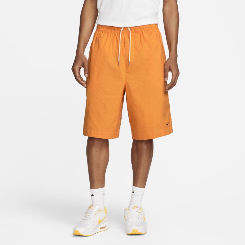 Męskie spodenki oversize z tkaniny Nike Sportswear Style Essentials - Pomarańczowy