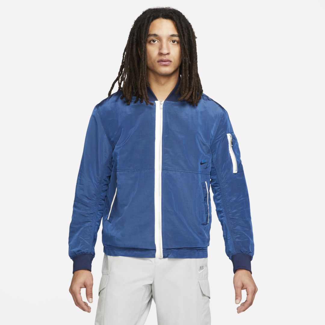 Nike Sportswear Style Essentials Men's Lined Bomber Jacket In Blue