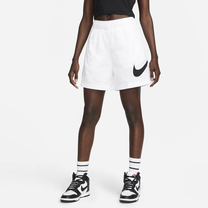 Nike Sportswear Essential Women's High-Rise Woven Shorts - White