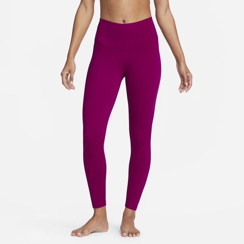 Damskie legginsy 7/8 z wysokim stanem Nike Yoga - Fiolet