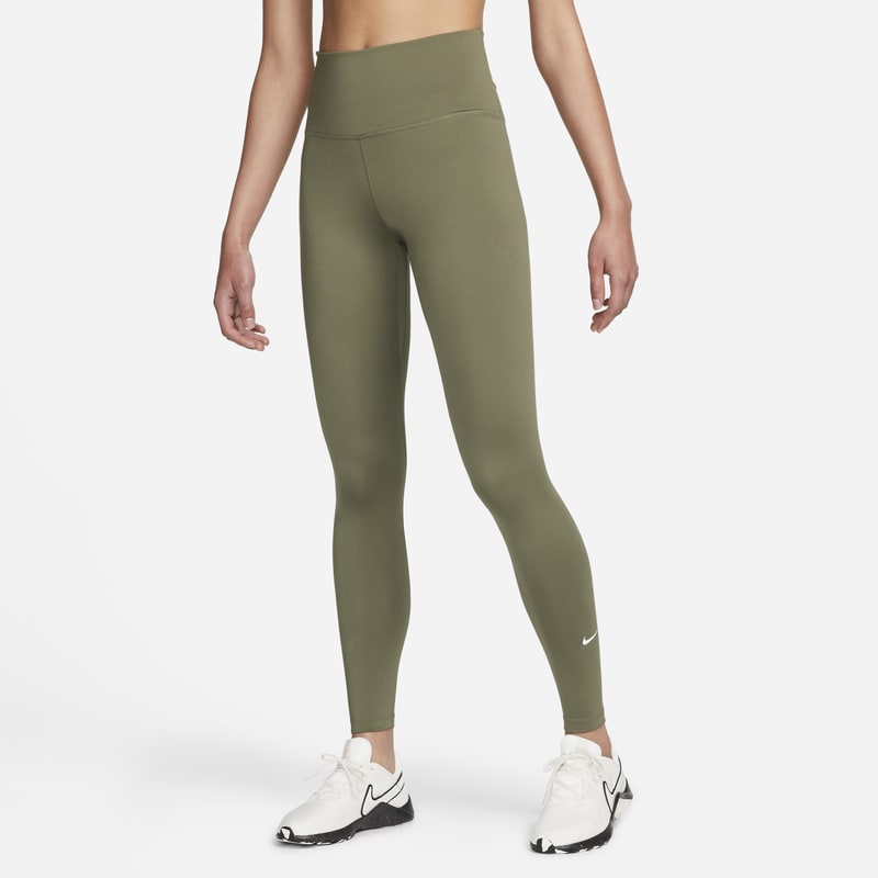 Damskie legginsy z wysokim stanem Nike Dri-FIT One - Zieleń