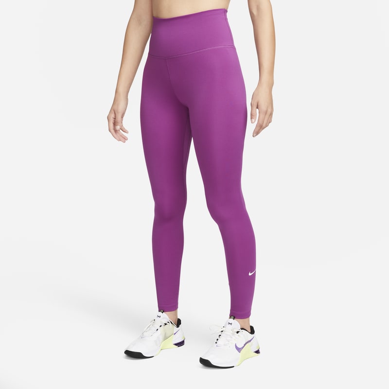 Damskie legginsy z wysokim stanem Nike One - Fiolet