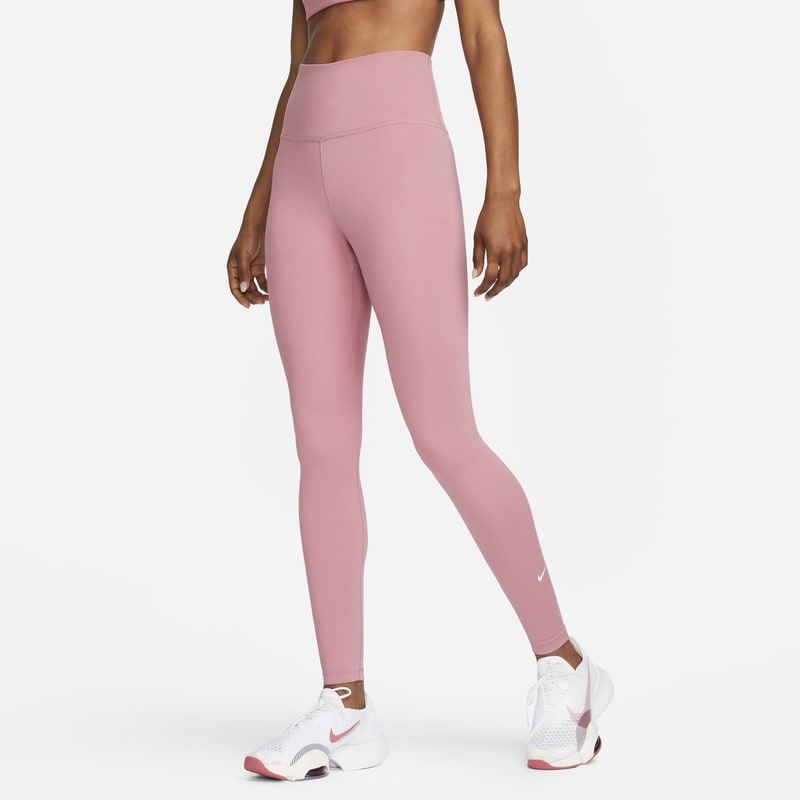 Damskie legginsy z wysokim stanem Nike One - Różowy