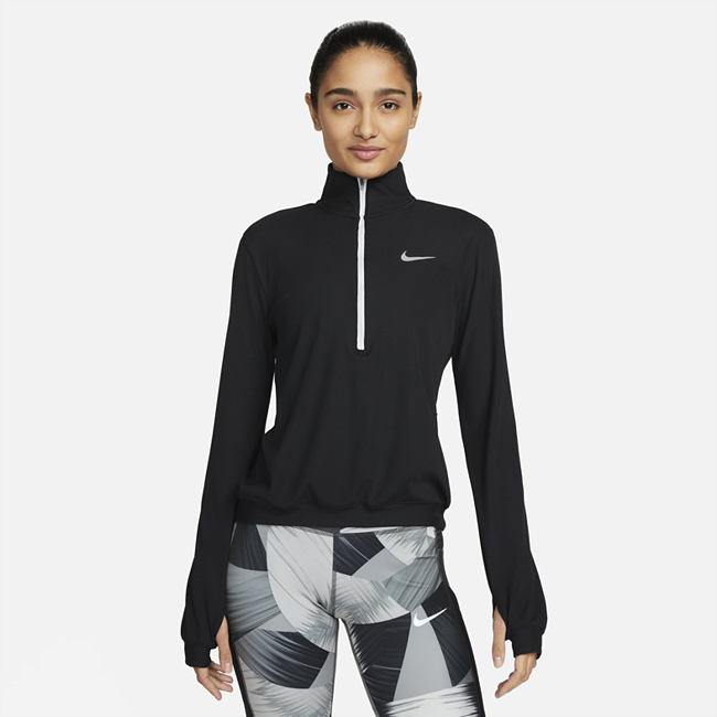Nike Dri-FIT løpemellomlag til dame - Black
