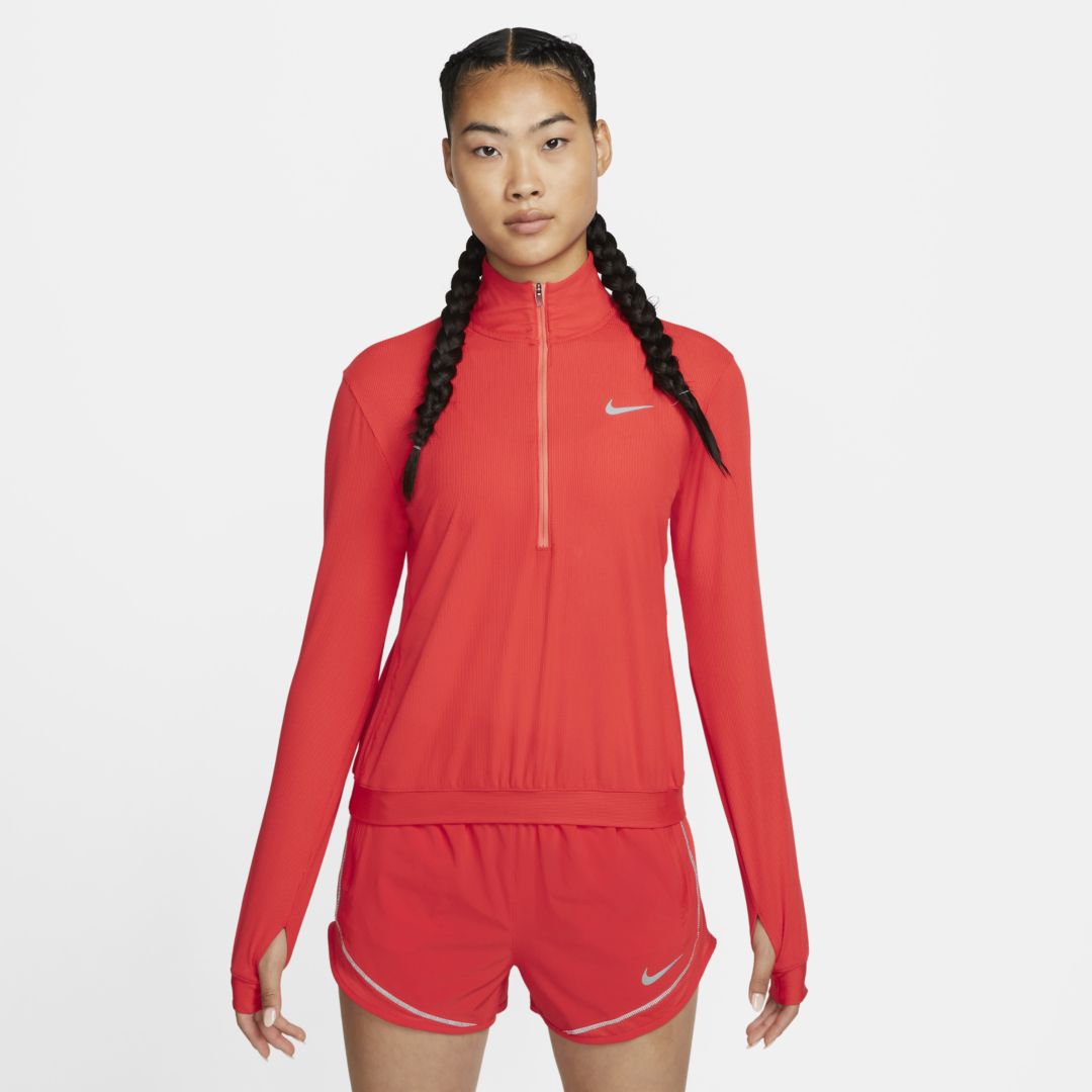 Nike Women's Dri-fit Element Running Mid Layer In Red