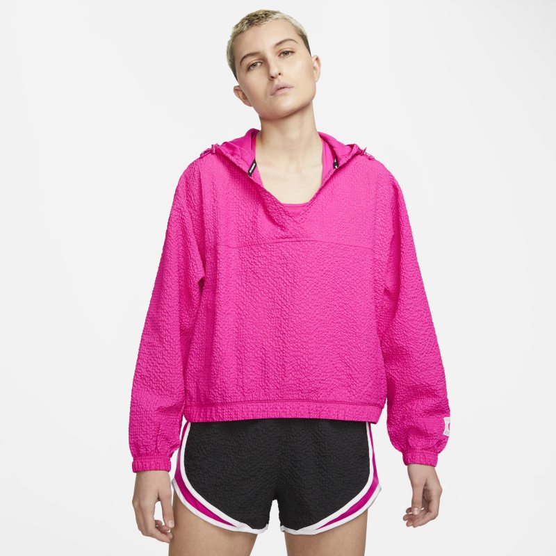 Damska bluza do biegania z tkaniny Nike Icon Clash - Różowy