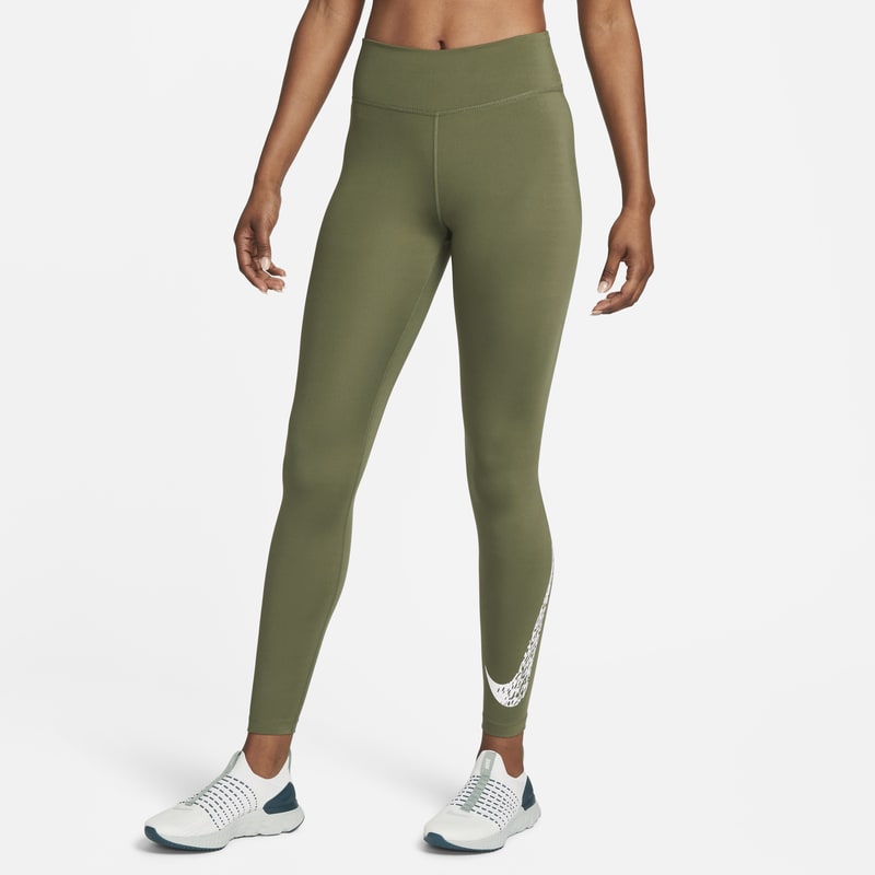 Nike Dri-FIT Swoosh Run Women's Mid-Rise 7/8-Length Running Leggings - Green