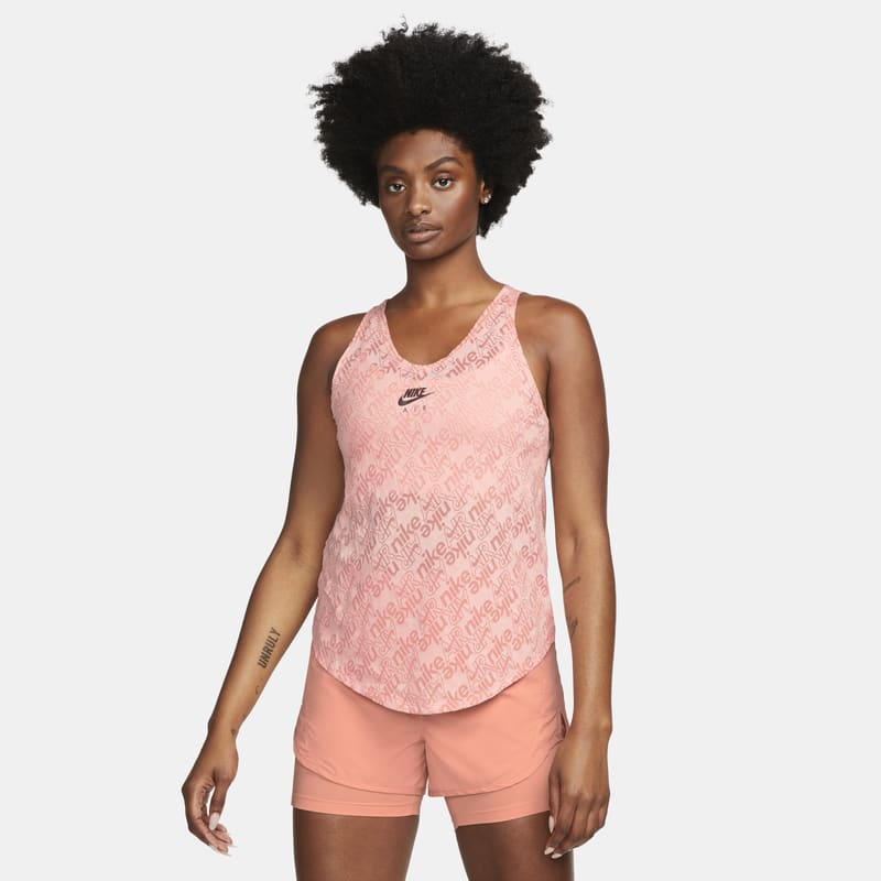 Damska koszulka bez rękawów do biegania Nike Air Dri-FIT - Różowy