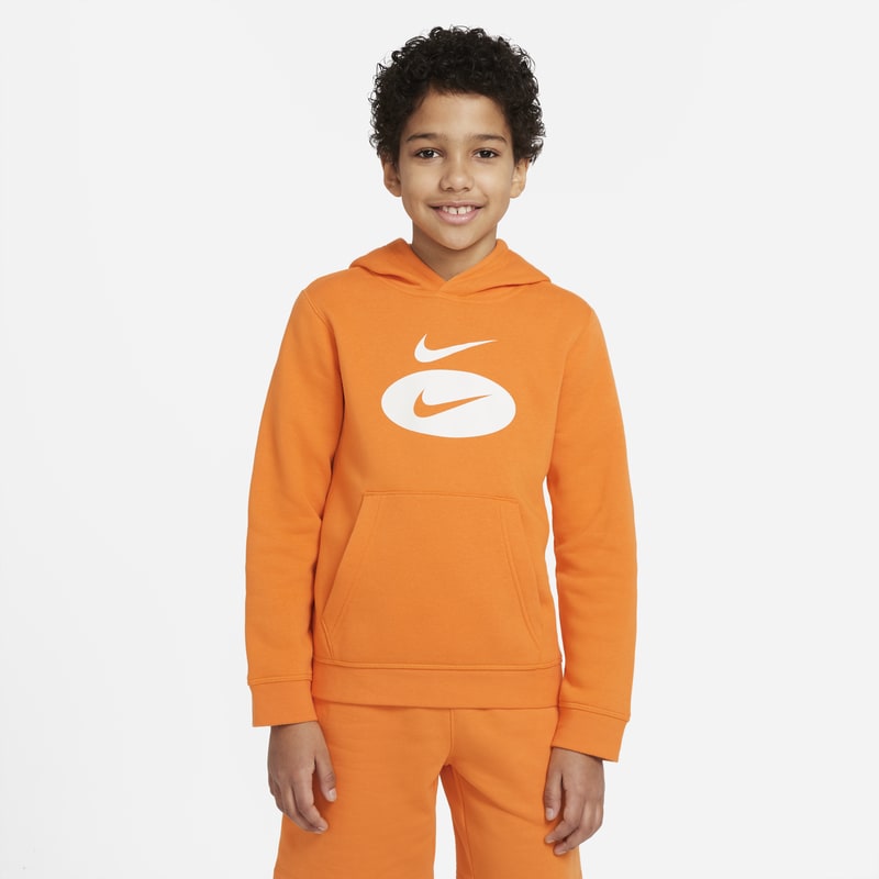 Huvtröja Nike Sportswear för ungdom (killar) - Orange