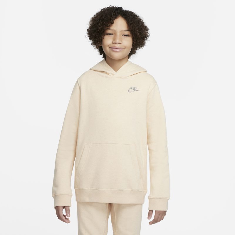 Bluza z kapturem dla dużych dzieci Nike sportswear - brązowy