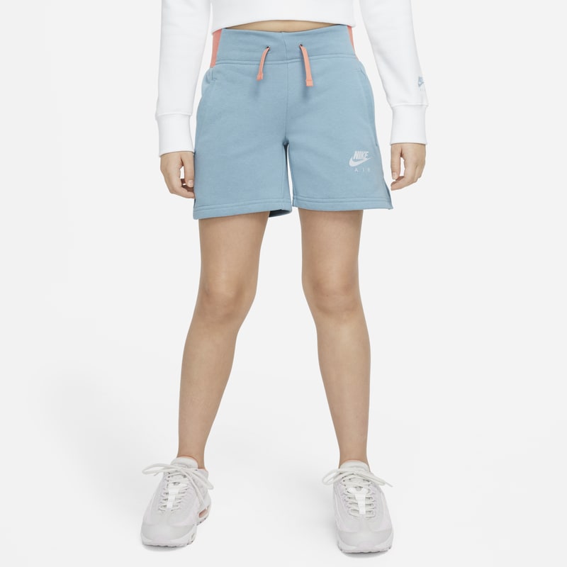 Shorts i frotté Nike Air för ungdom (tjejer) - Blå